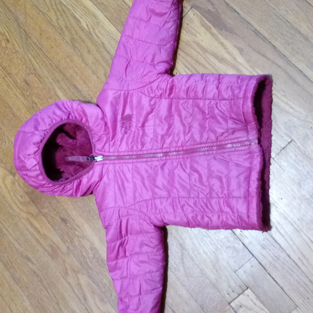 Pink north face toddler jacket